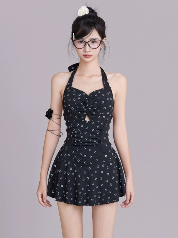 Swimsuit One Piece - Baju Renang Wanita Model Halter Satu