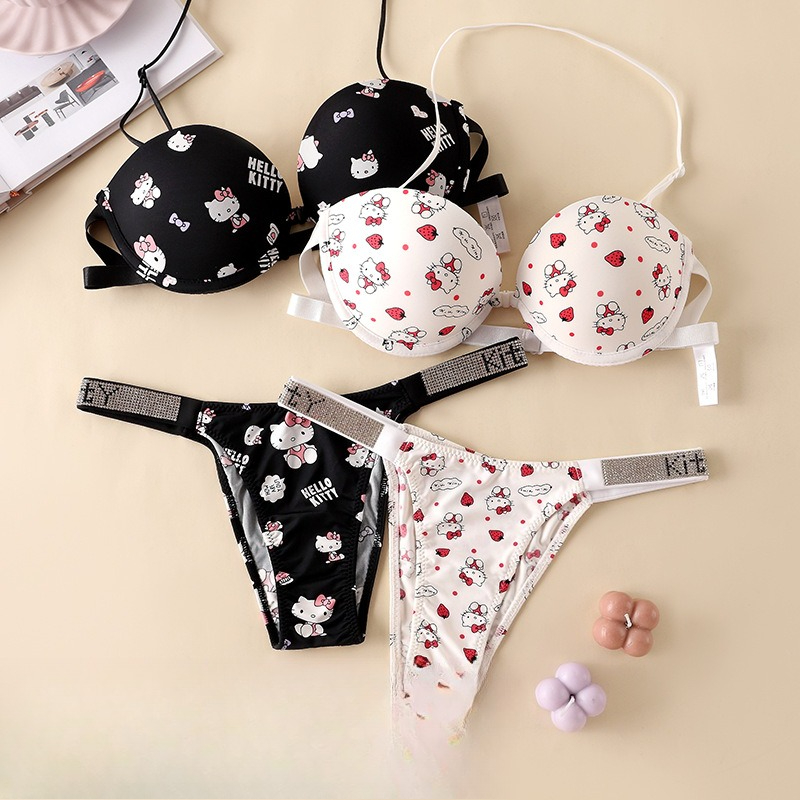 Summer Quotes - Set Bra dan Celana Dalam Tanpa