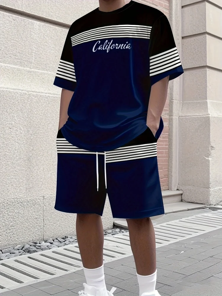 Summer Clothing Holiday - Setelan Kaos dan Celana Pendek Pria