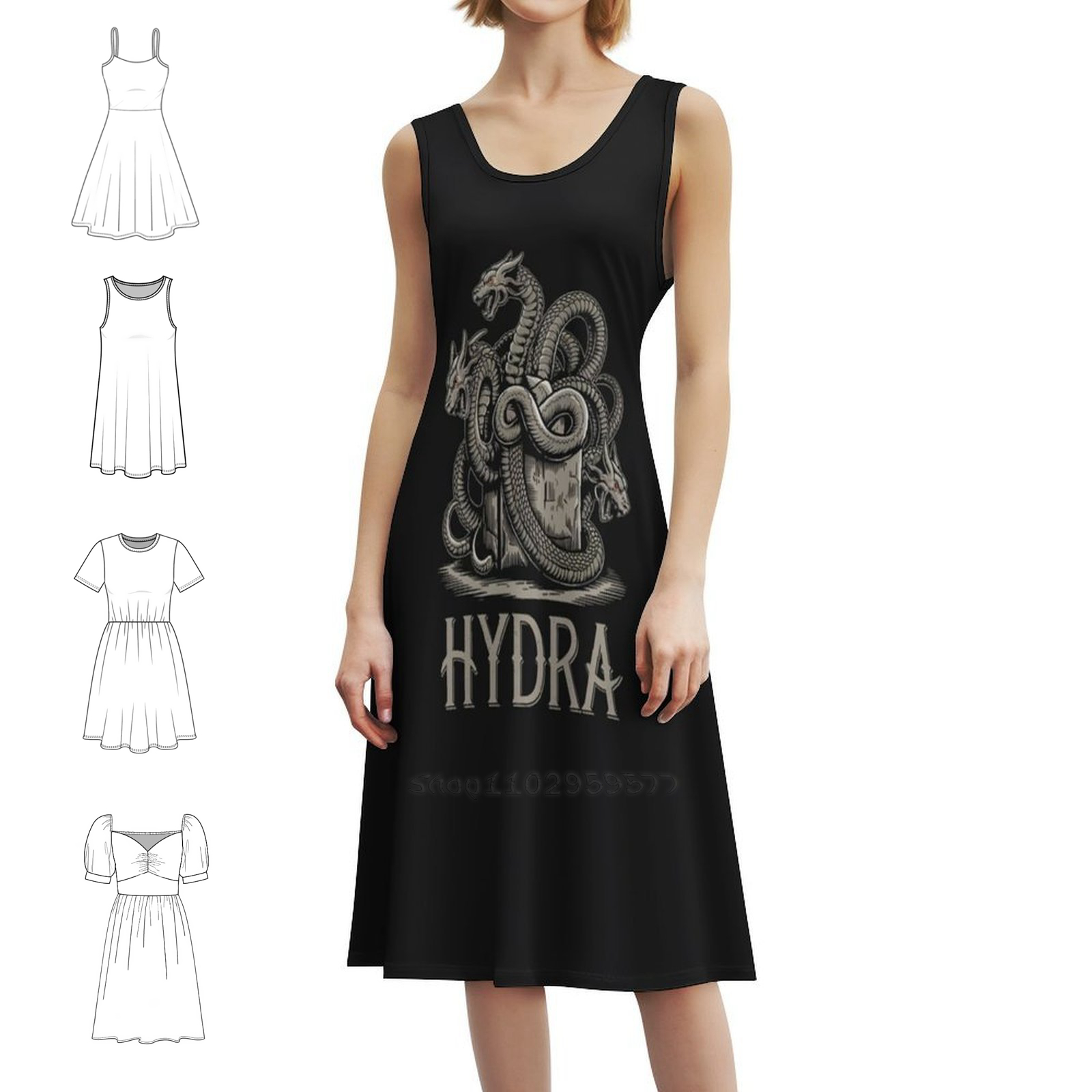Summer Line Clothing Brand - Gaun Pesta Elegan Wanita Model A-Line