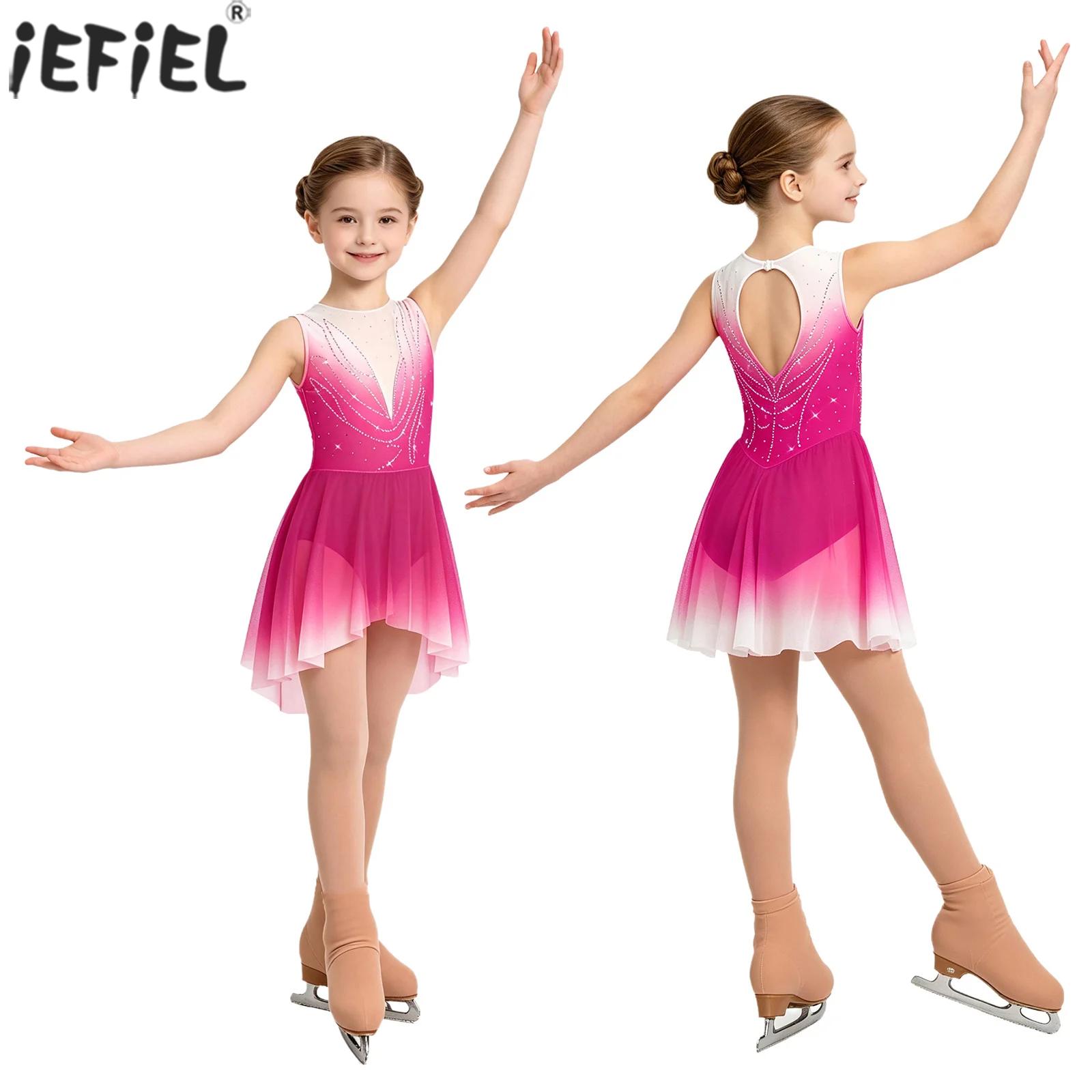 Summer Clothing For Kids Girls - Kostum Tari Lirikal Seluncur Es untuk