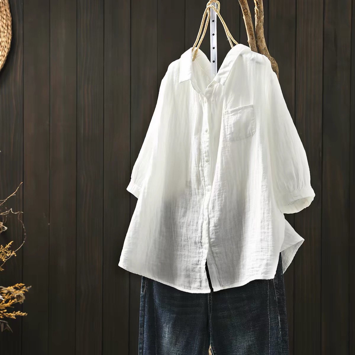 Summer Clothing Yarn - Pakaian wanita ukuran besar gaya Jepang,