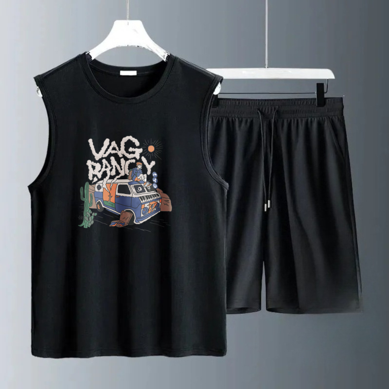 Set Tank Top Pria Musim Panas  - Summer Clothing For A Beach ulasan dan harga