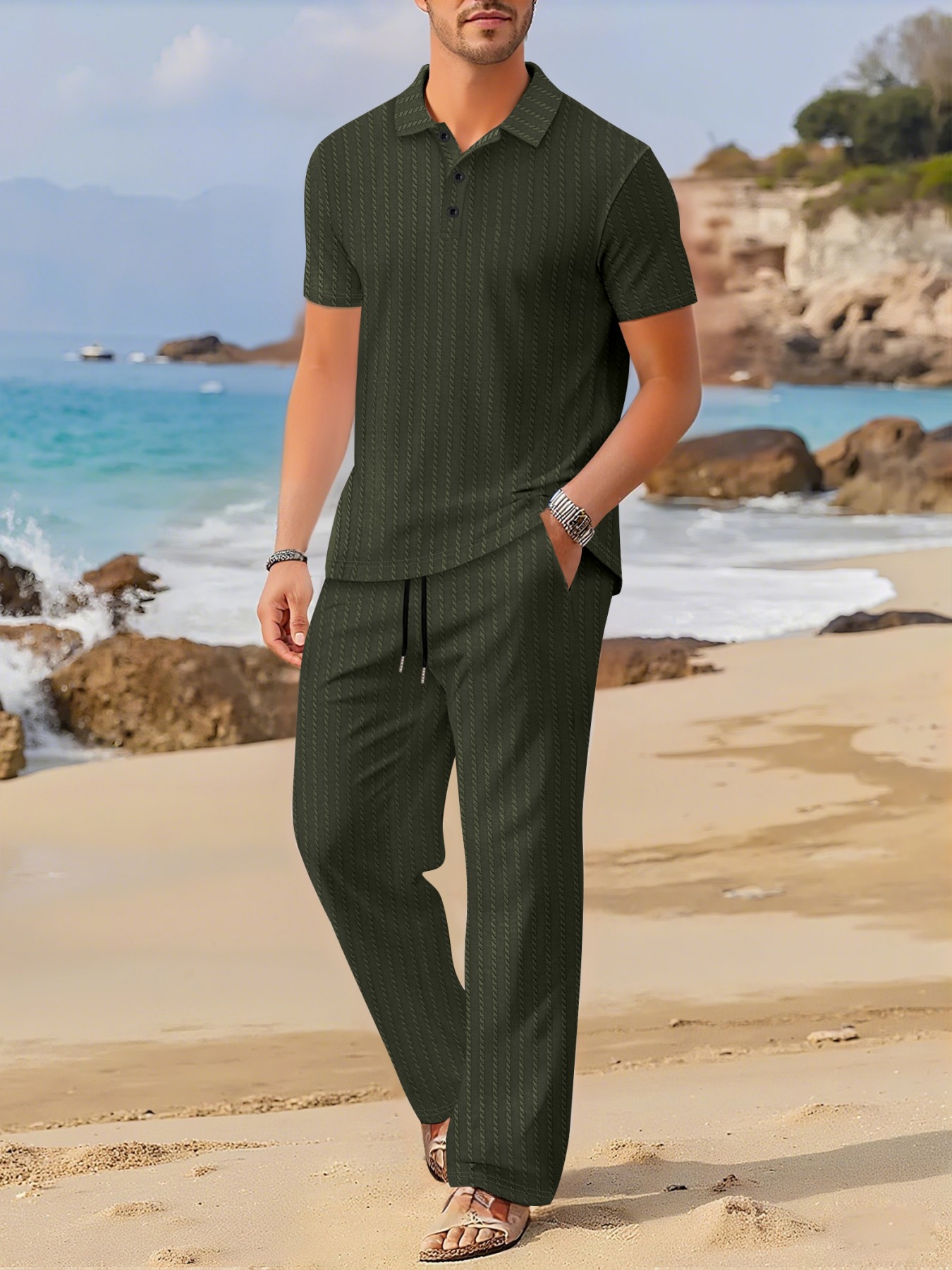 Setelan Musim Panas Kerah Lipa - Summer Clothing For A Beach ulasan dan harga