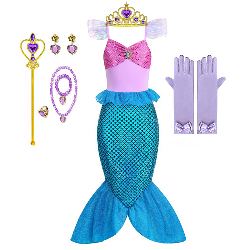 Gaun Cosplay Putri Duyung Laut - Summer Clothing For Kids Girls ulasan dan harga