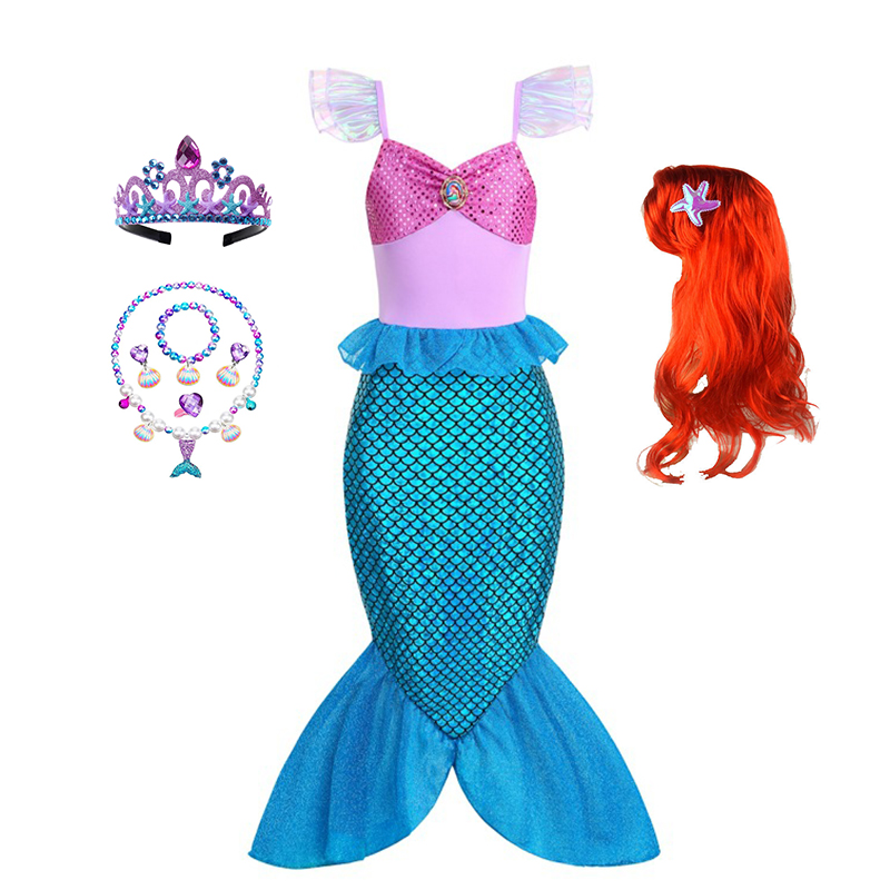 Gaun Cosplay Putri Duyung Laut - Summer Clothing For Kids Girls ulasan dan harga