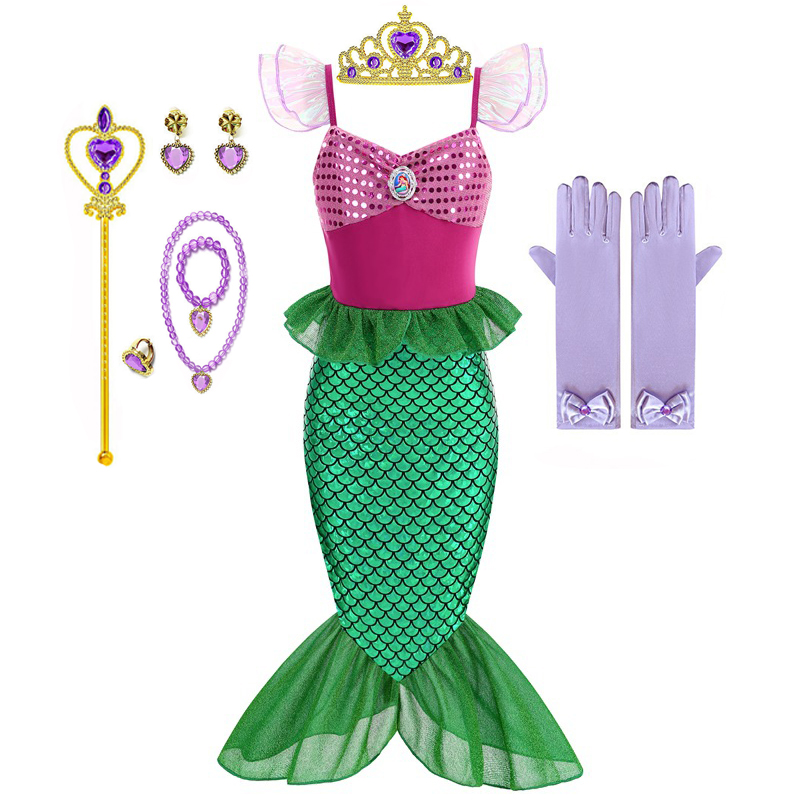 Gaun Cosplay Putri Duyung Laut - Summer Clothing For Kids Girls ulasan dan harga