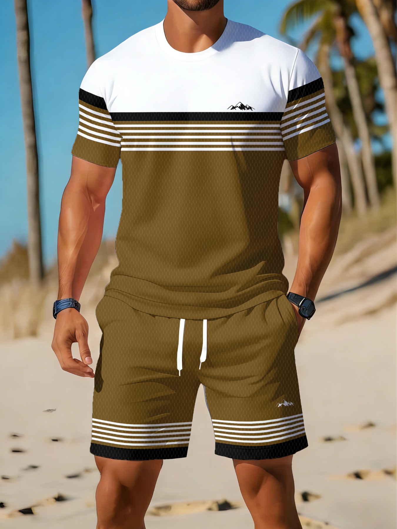Setelan Kaos dan Celana Pendek - Summer Clothing Holiday ulasan dan harga