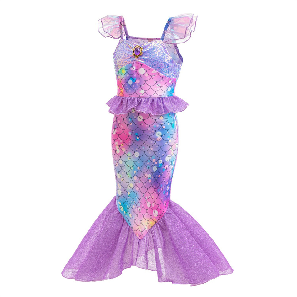 Gaun Putri Ungu Cosplay Putri  - Summer Clothing Holiday ulasan dan harga