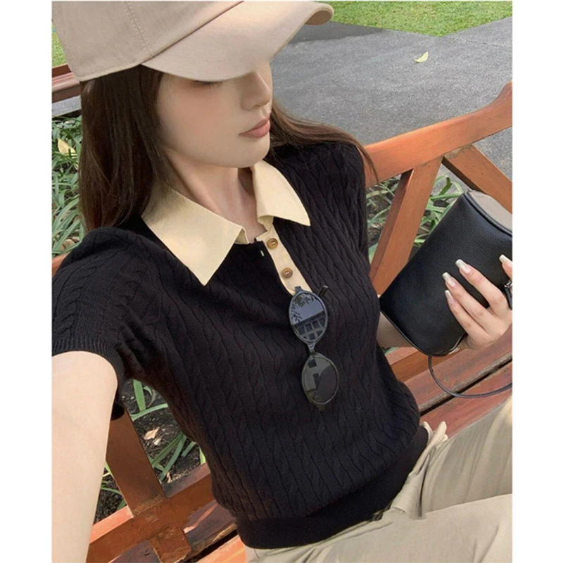 Pakaian Wanita Sweter Rajutan  - Summer Clothing Yarn ulasan dan harga