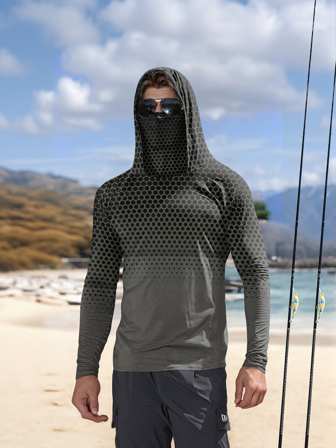 Hoodie Memancing Pria Musim Pa - Summer Clothing Guys ulasan dan harga