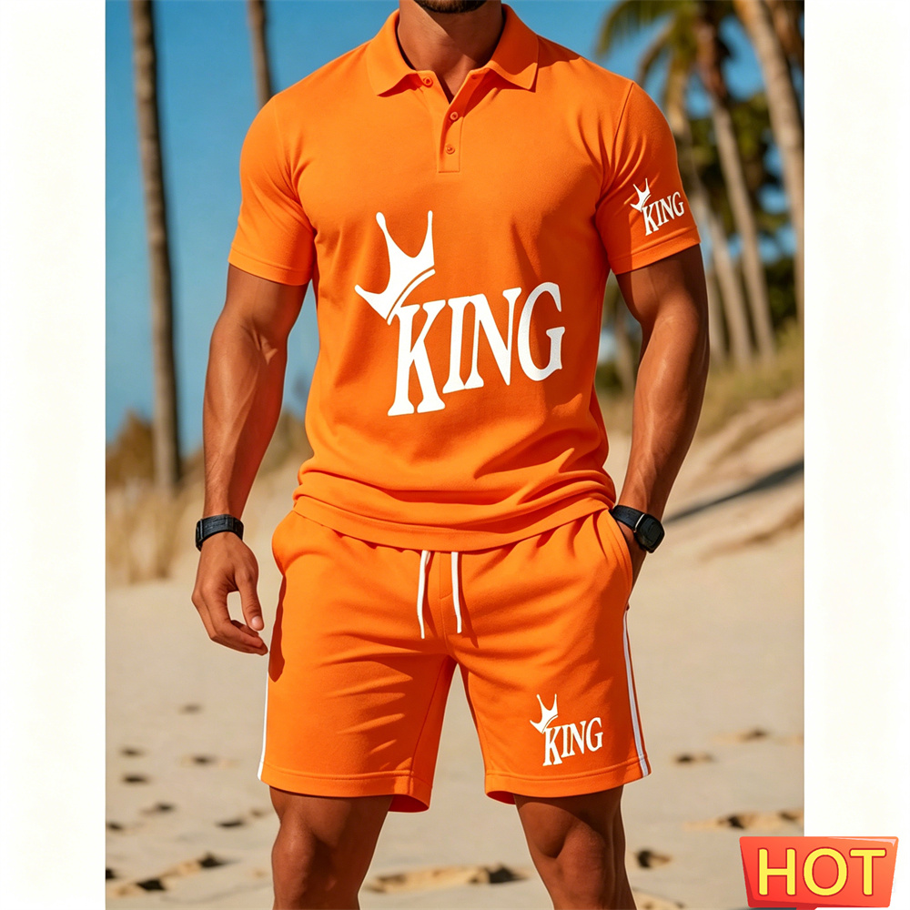 Setelan jas pria lengan pendek - Summer Vacation Clothing Men ulasan dan harga