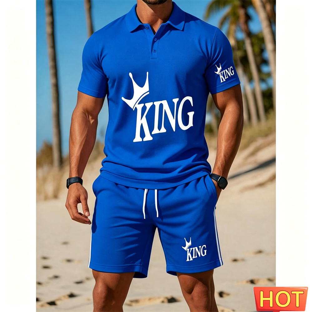 Setelan jas pria lengan pendek - Summer Vacation Clothing Men ulasan dan harga