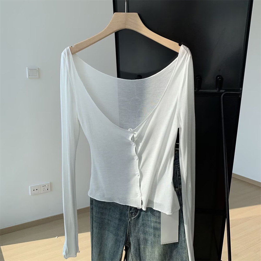 Pakaian Putih 2026 Kardigan Mu - Summer Clothing Yarn ulasan dan harga