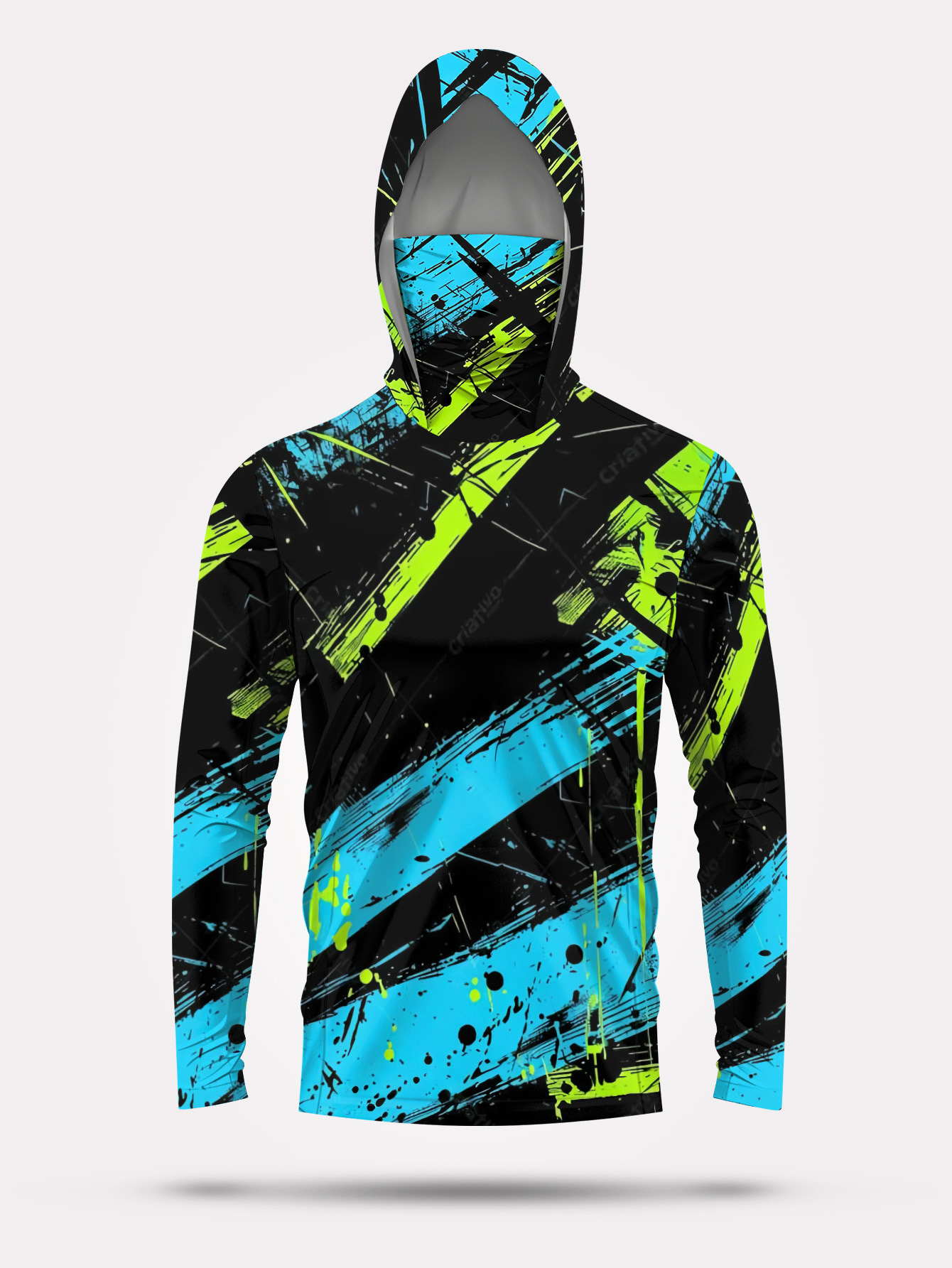 Hoodie Pancing Pria Lengan Pan - Summer Clothing Guys ulasan dan harga