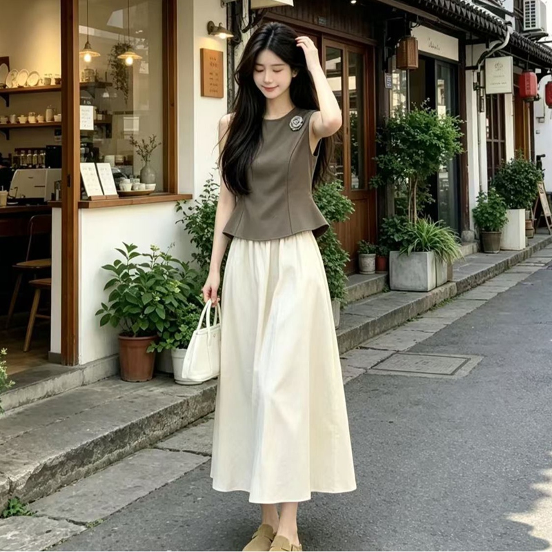 Set Rok Vest Pinggang Ramping  - Summer Alt Clothing ulasan dan harga