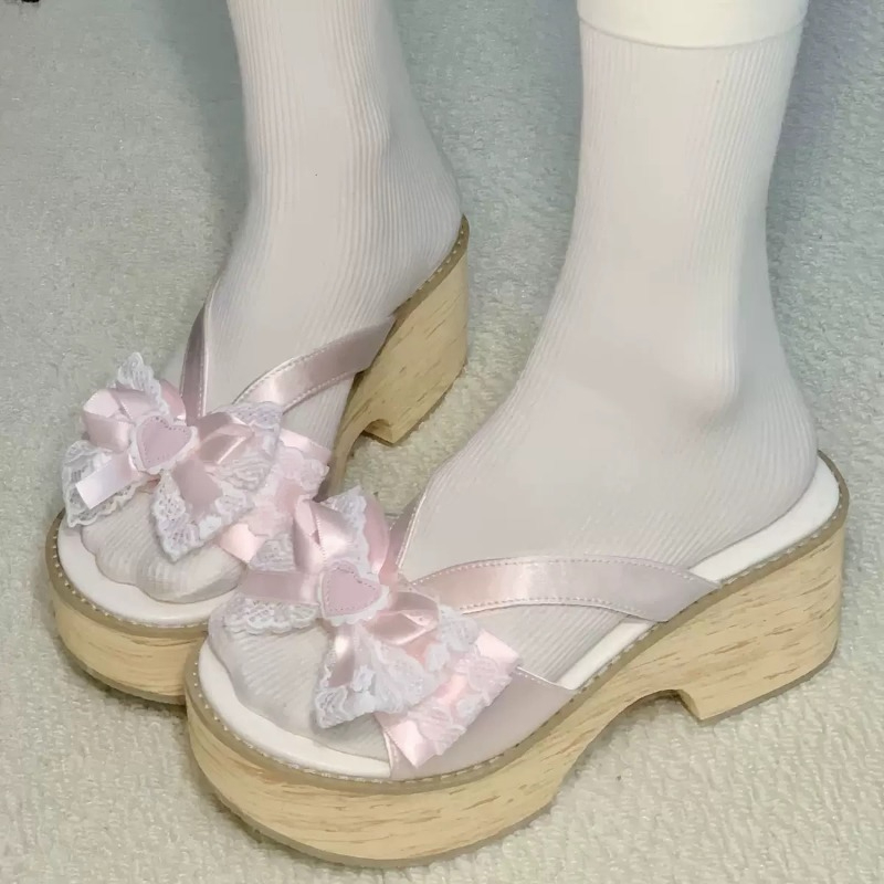 Sandal Platform Tebal Motif Ka - Summer Clothing Sale Women ulasan dan harga