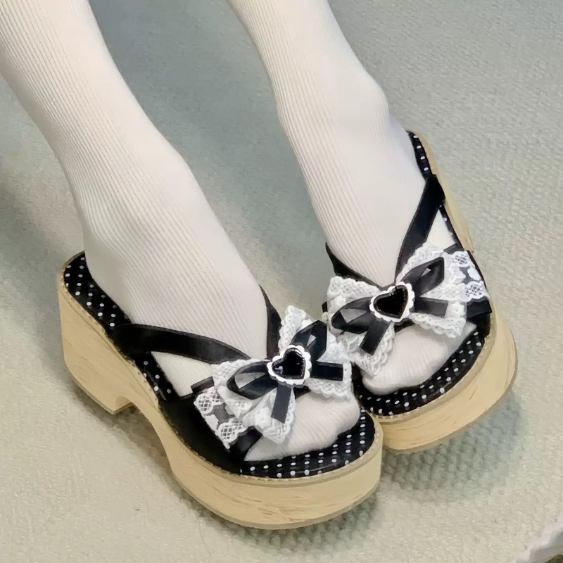 Sandal Platform Tebal Motif Ka - Summer Clothing Sale Women ulasan dan harga