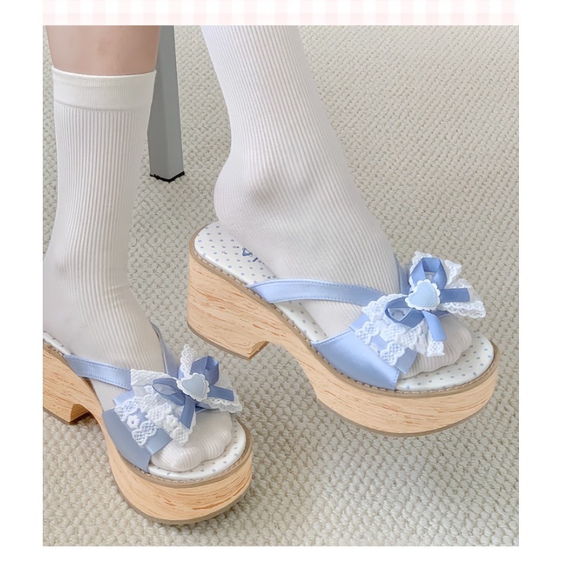 Sandal Platform Tebal Motif Ka - Summer Clothing Sale Women ulasan dan harga