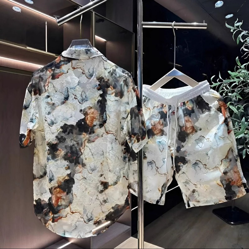 Setelan Kasual Trendi Pria Ter - Summer Clothing Guys ulasan dan harga