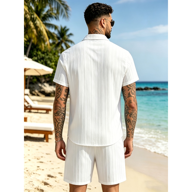 Setelan Kasual Musim Panas Pri - Summer Vacation Clothing Men ulasan dan harga