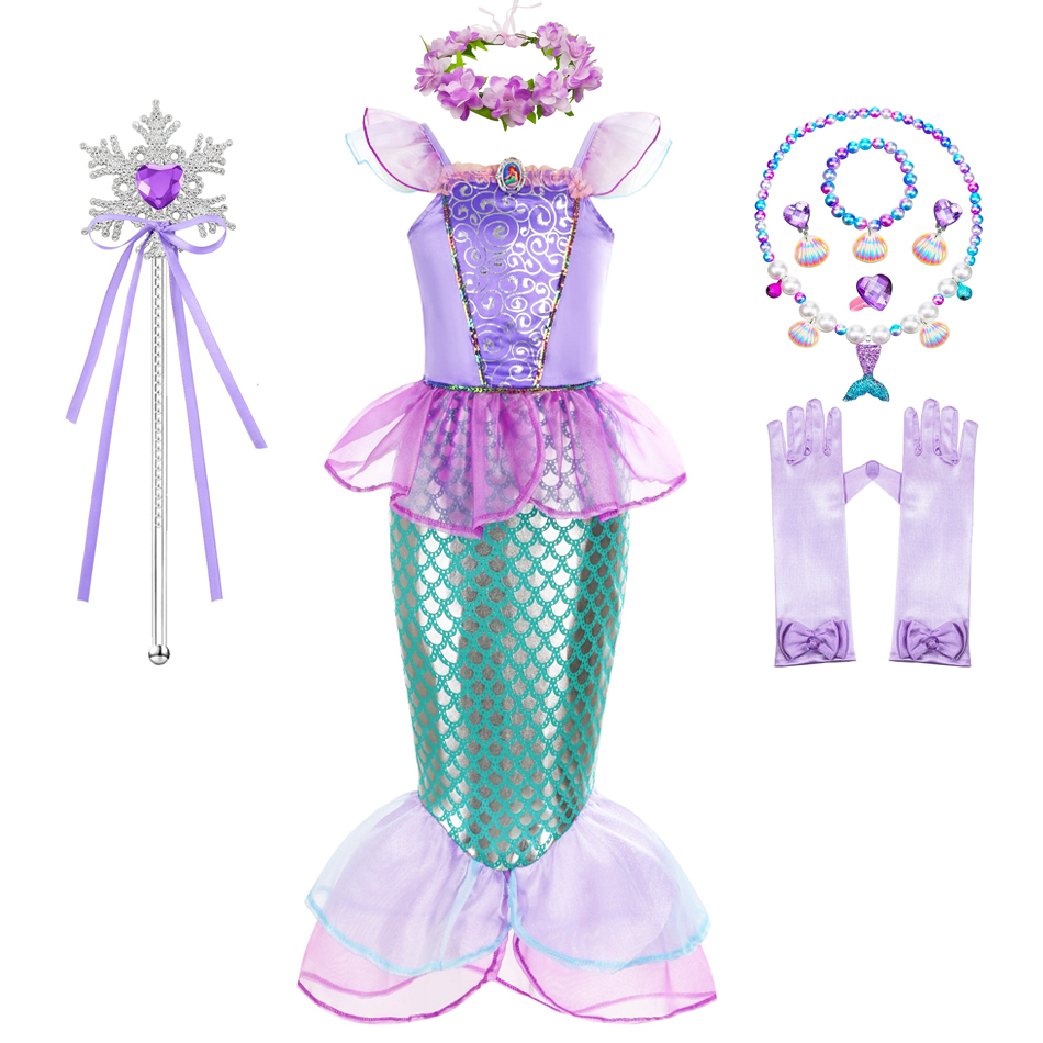 Kostum putri duyung untuk anak - Summer Clothing For Kids Girls ulasan dan harga