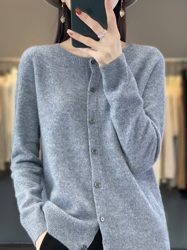 Kardigan Wol Merino 100% Wanit - Summer Clothing Yarn ulasan dan harga