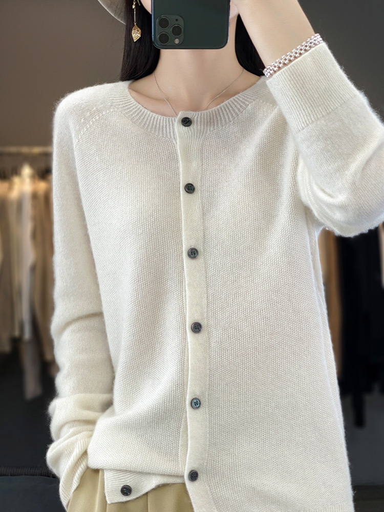 Kardigan Wol Merino 100% Wanit - Summer Clothing Yarn ulasan dan harga