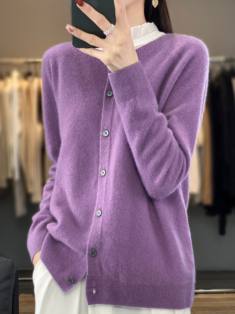 Kardigan Wol Merino 100% Wanit - Summer Clothing Yarn ulasan dan harga