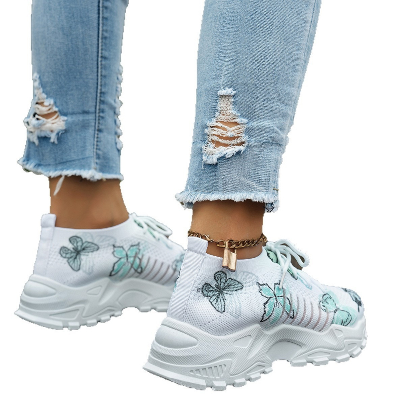 Sepatu kets jaring motif kupu- - Summer Cloth ulasan dan harga