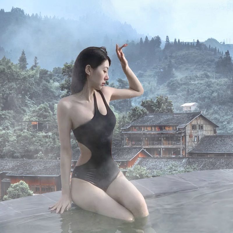 Baju renang wanita warna solid - Swimsuit One Piece ulasan dan harga
