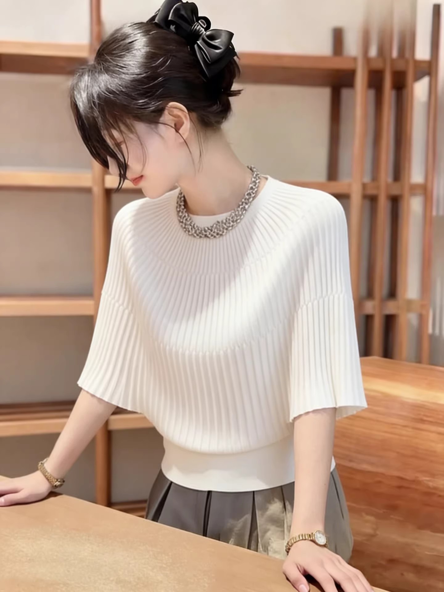 Pakaian Wanita Sweter Rajutan  - Summer Clothing Yarn ulasan dan harga