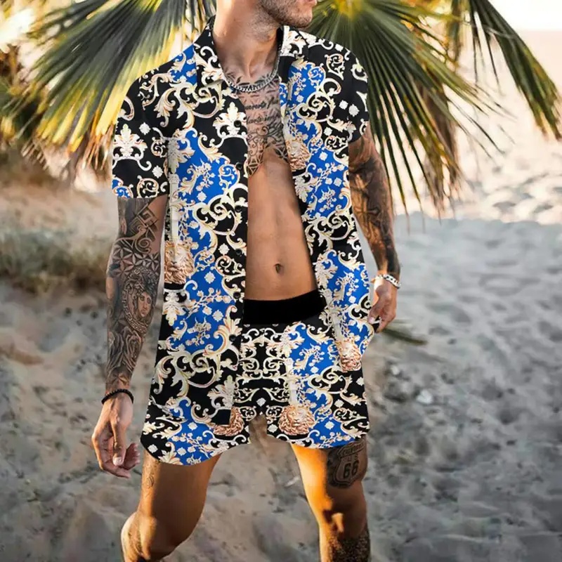Set Kemeja Pria Musim Panas Mo - Summer Clothing For A Beach ulasan dan harga