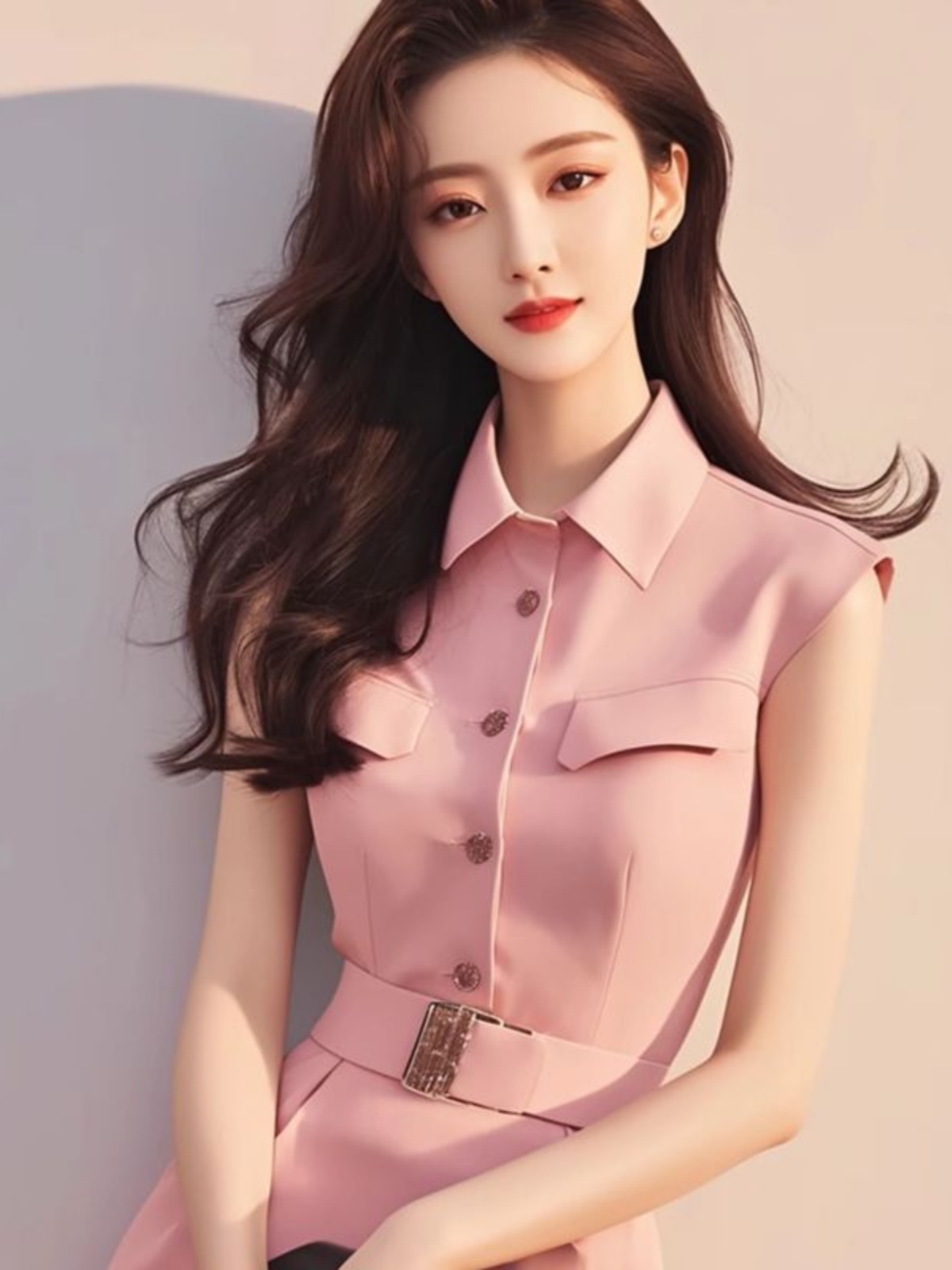 Gaun Panjang Pink Elegan Gaya  - Summer Line Clothing Brand ulasan dan harga