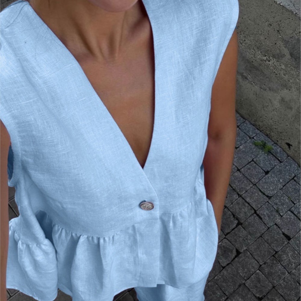 Rompi Tanpa Lengan Kasual Cela - Zara Summer Clothing For Women ulasan dan harga