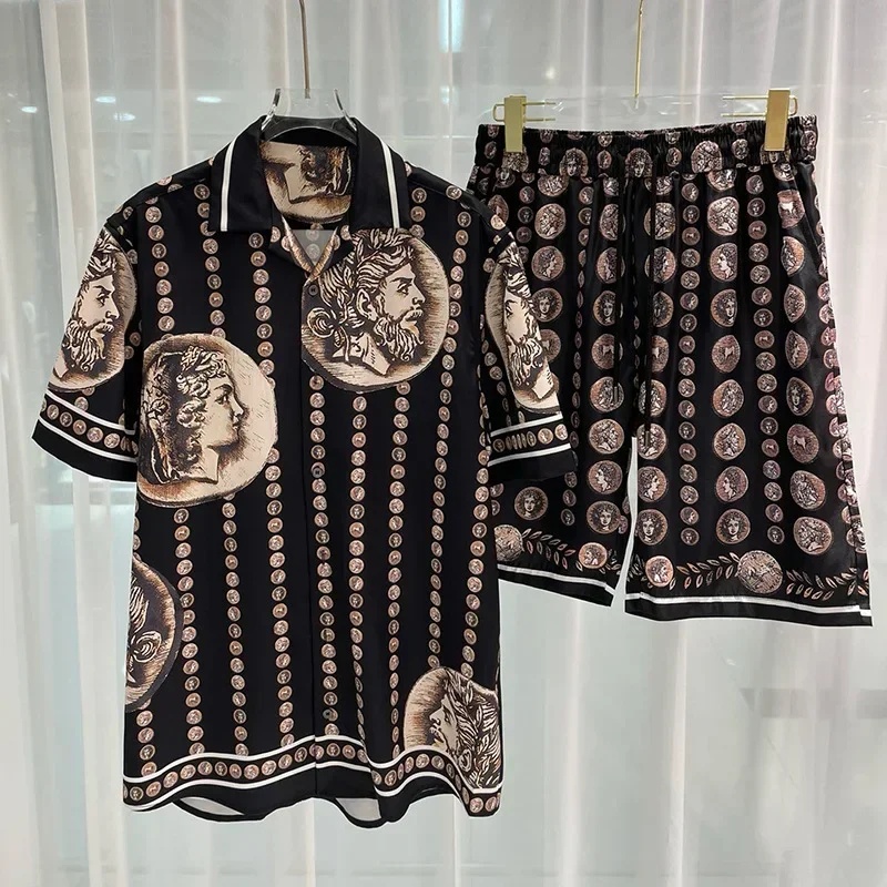 Setelan Kemeja Pria Royal Luxu - Summer Clothing Guys ulasan dan harga