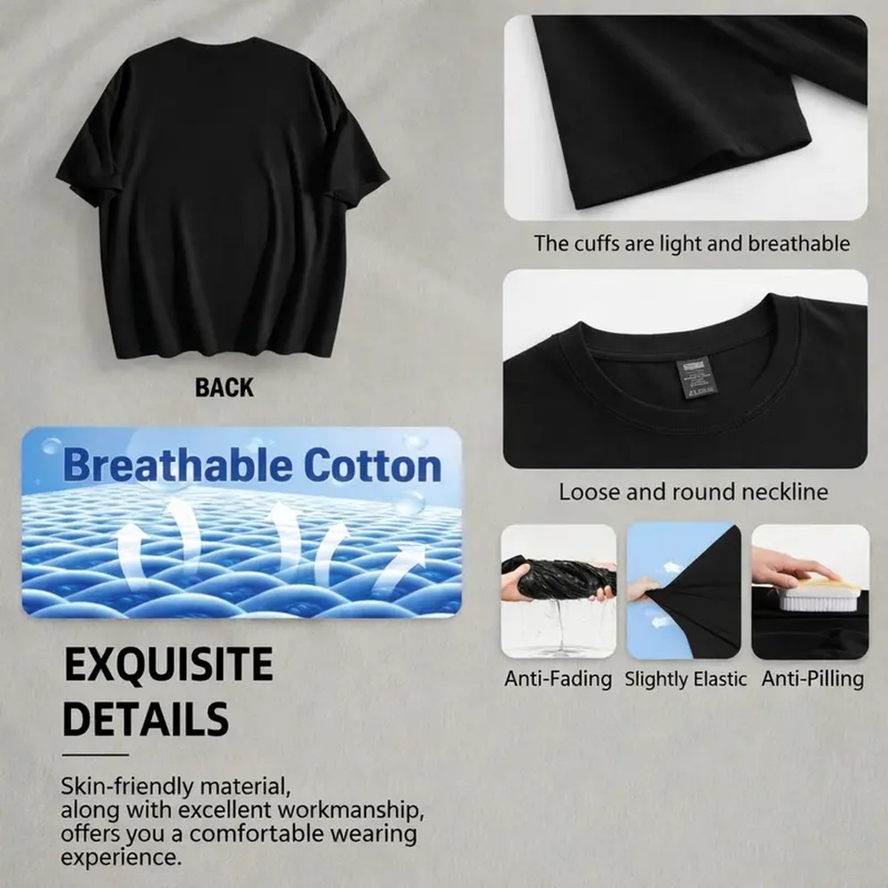 Kaos Pria Lengan Pendek Katun  - Summer Quotes ulasan dan harga